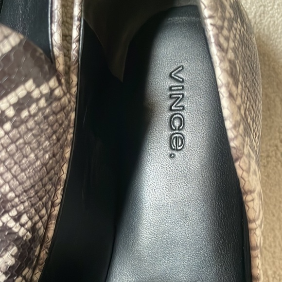 Vince Snakeskin Loafer Flat - Picture 3 of 10